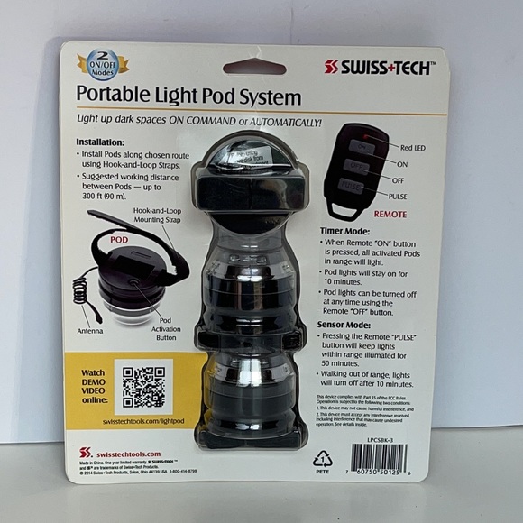 Swiss+Tech 3 Pod Portable Light Pod System - Picture 3 of 4